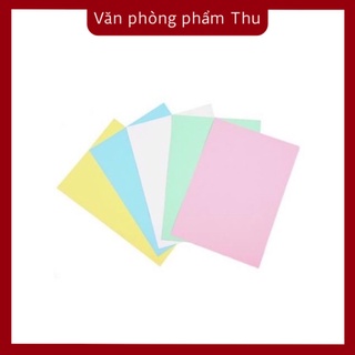 Giấy bìa màu a5 - xấp 100 tờ