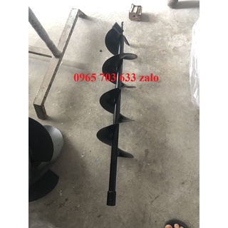Mũi khoan đất, khoan hố trồng cây... đường kính 15cm, dài 80cm.