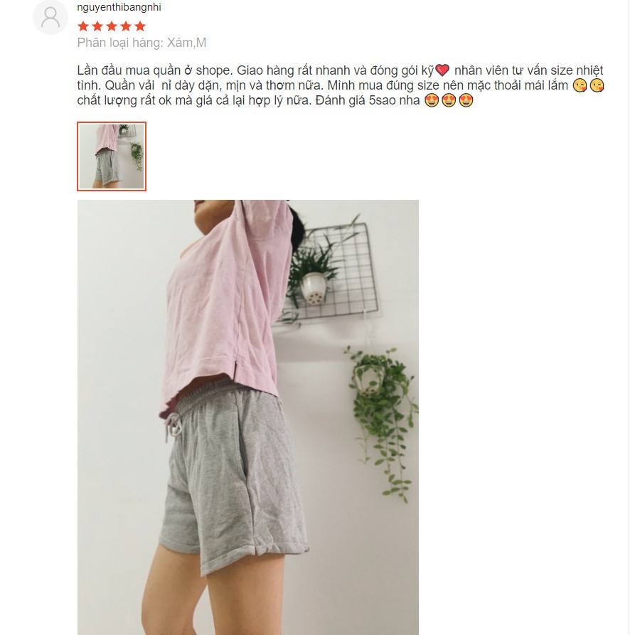 Quần Short Thun Nữ Trơn Ulzzang (ẢNH THẬT)