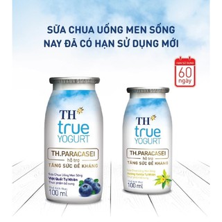 Thùng 48 chai sữa chua uống men sống th true yogurt loại 100g