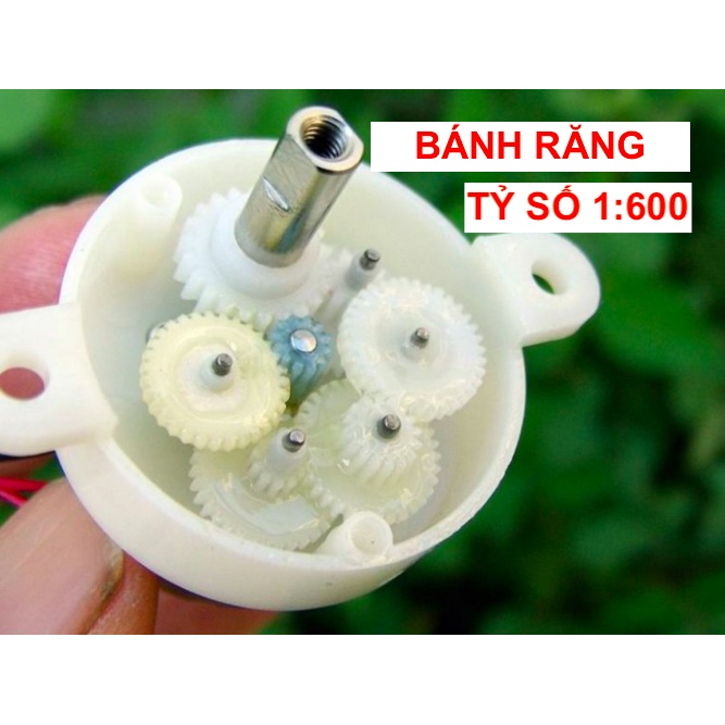 Động cơ motor mô tơ giảm tốc mini 300 điện áp 3V - 9V - tốc độ 5 vòng trên phút - LK0018