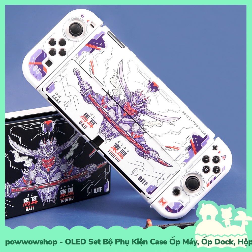 [Sẵn VN - Hỏa Tốc] Oled Set Bộ Phụ Kiện Case Máy, Case Dock, Hộp Băng Nintendo Switch Phong Cách Baji Toufuu
