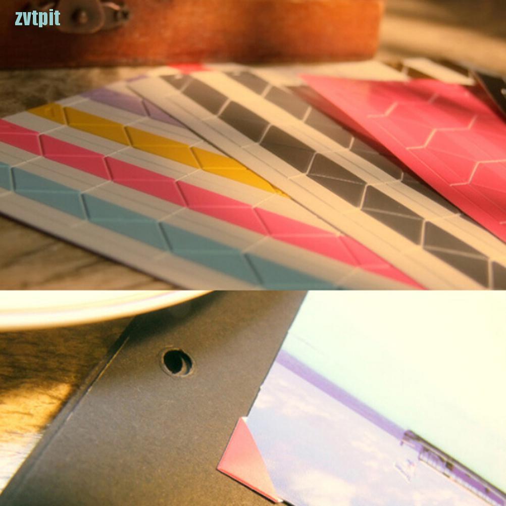 Bộ 1 Tấm / 102 Miếng Dán Góc Ảnh Trang Trí Sổ Tay Xinh Xắn