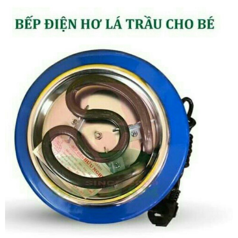 Bếp hơ lá trầu đắp cho trẻ em