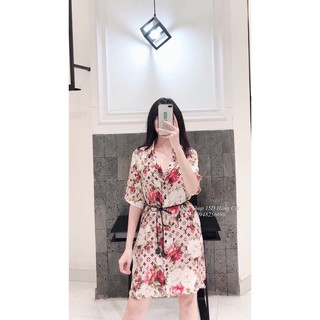 Vải lụa cát co dãn in hình thời trang