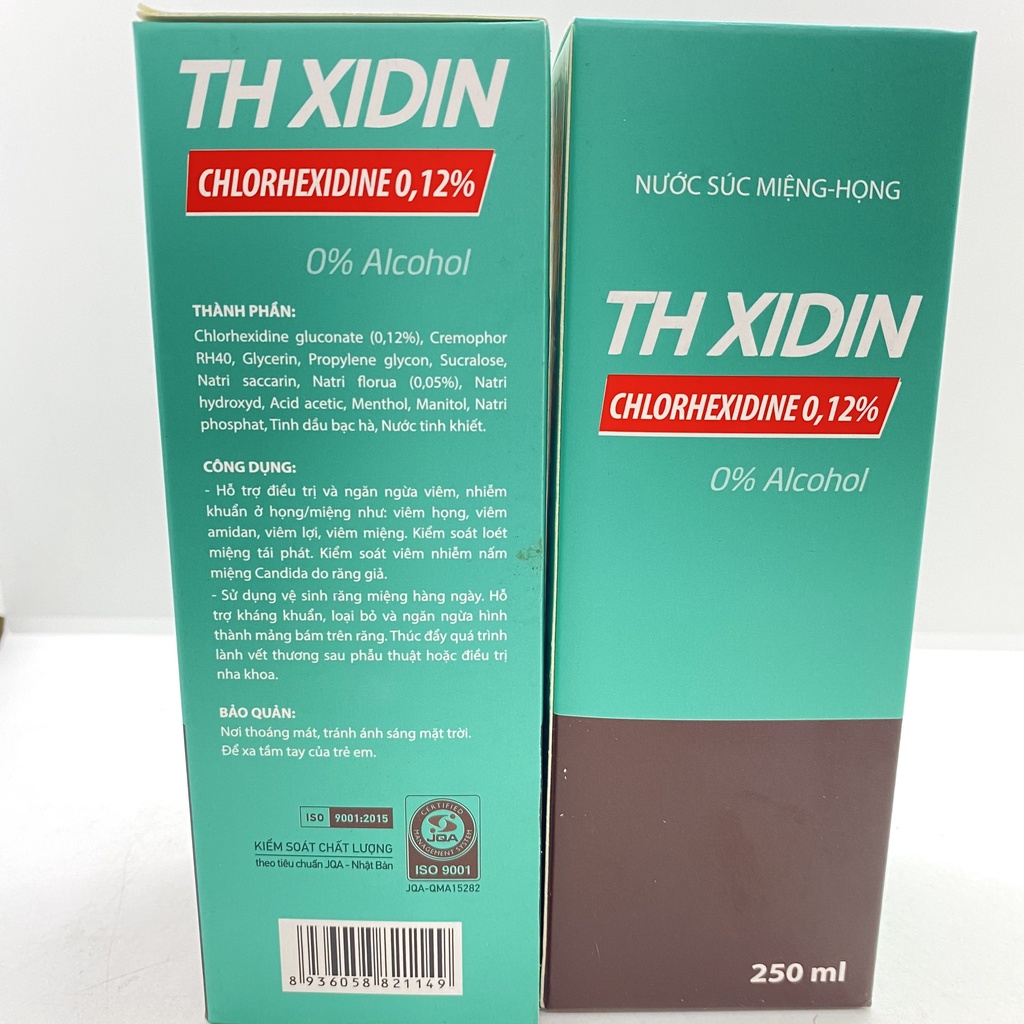 Nước súc miệng - họng TH XIDIN chai 250ml