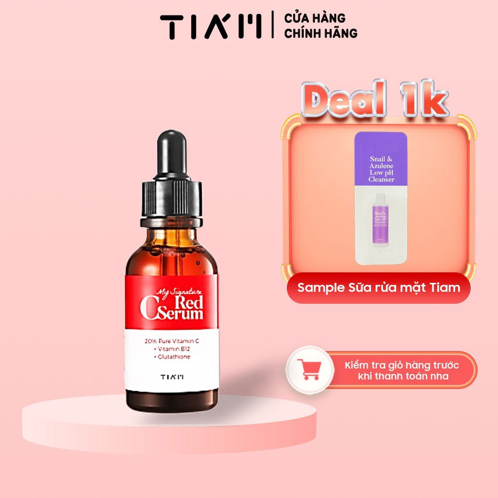 Serum Tiam My Signature Red C Dưỡng Trắng Làm Đều Màu Da 30ml