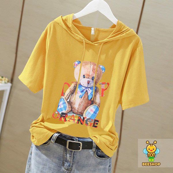 Áo Hoodie gấu cho Bé Gái tới Size Đại chất cotton cao cấp Beeshop H22099