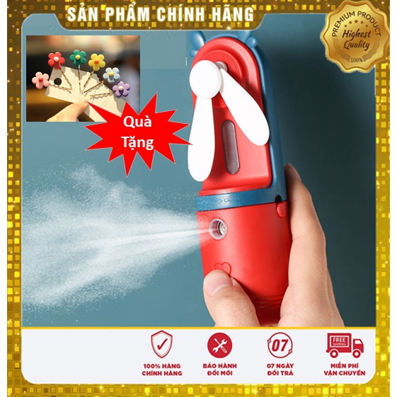 QUẠT PHUN SƯƠNG MINI   Cầm Tay Gấp Gọn