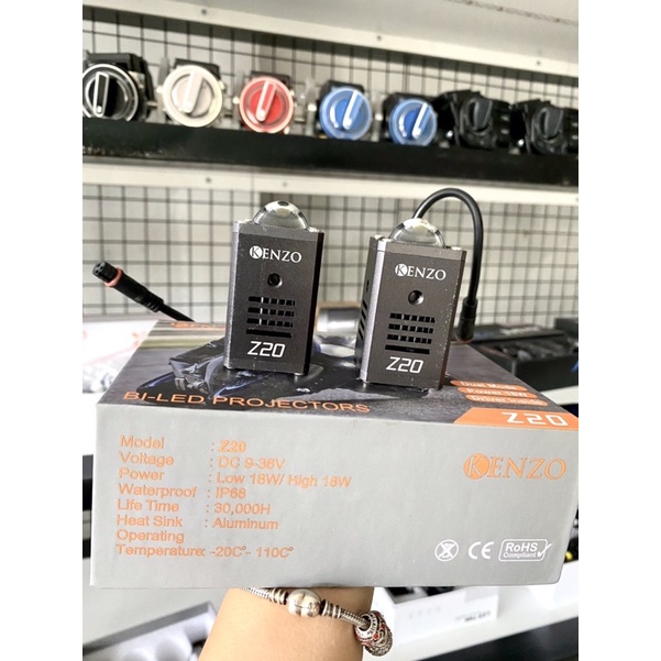 Đèn bi cầu mini 2 chế độ pha cos KENZO Z20