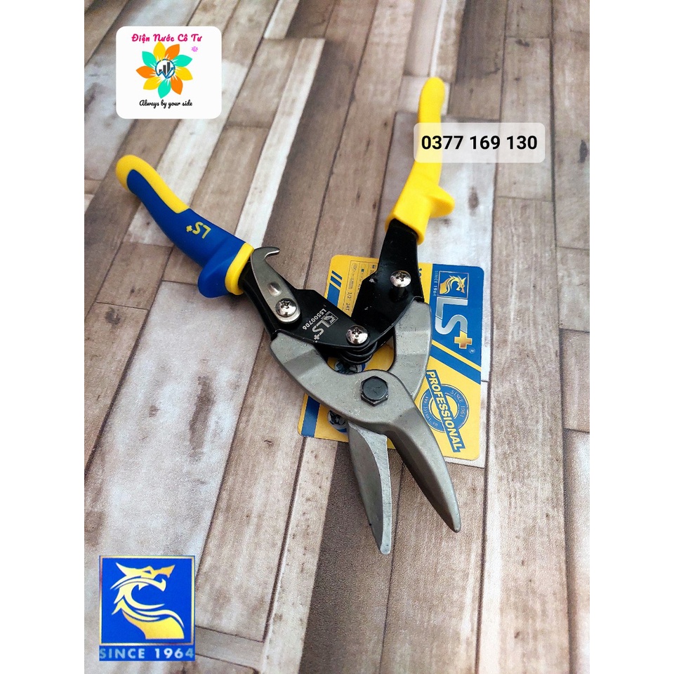 Kéo Cắt Tôn Cắt Sắt Cắt Xương Thạch Cao Mỏ Thẳng 10inch LS+