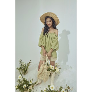 Áo trễ vai tay bí Goût De Jun BECOLI TOP