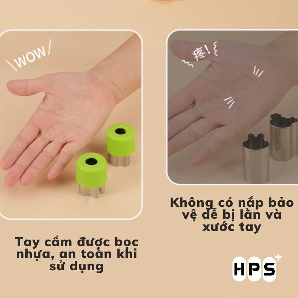 Khuôn làm bánh mini đa năng, cắt củ quả tạo hình thú vị cho bé ăn dặm