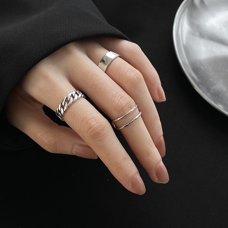 Set nhẫn đeo tay phong cách retro thời trang dành cho nữ