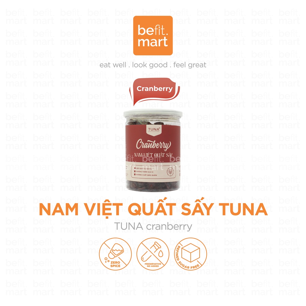 Nam Việt Quất Sấy Nguyên Chất 300G - befit.mart21