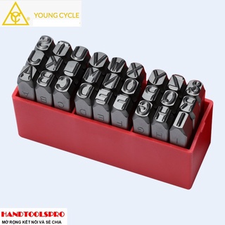 Bộ đóng chữ xuôi từ 2mm===> 12mm hiệu young cycle yc-601-12.0