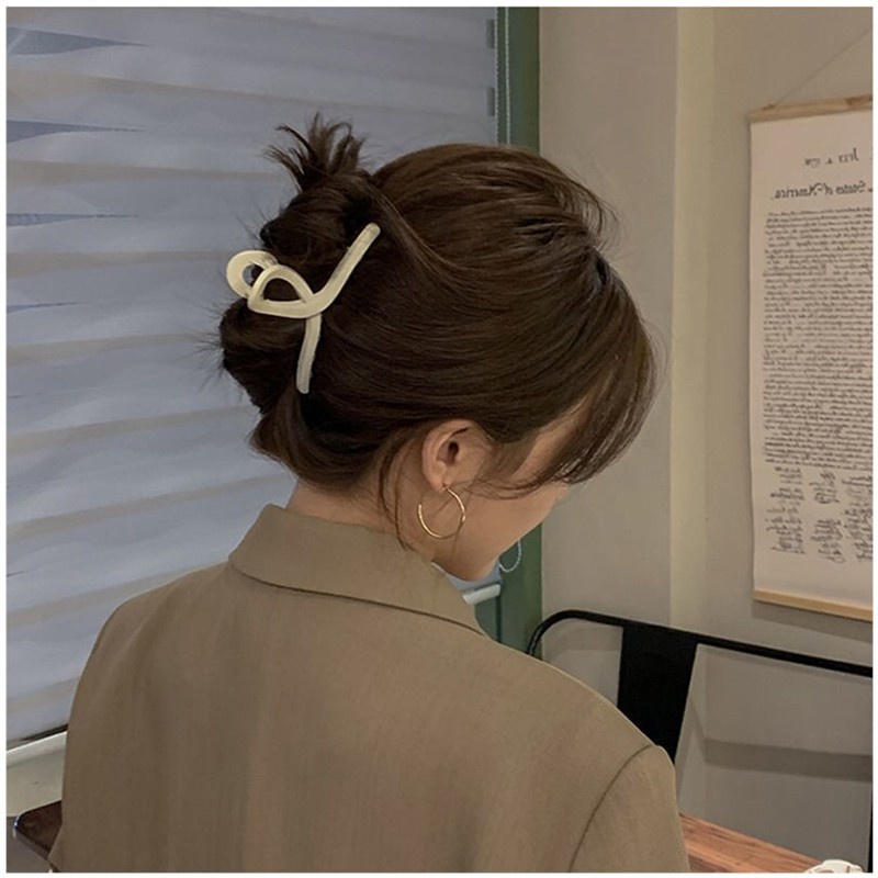 Kẹp tóc cỡ lớn nhiều màu sắc phong cách Hàn Quốc cho nữ f119