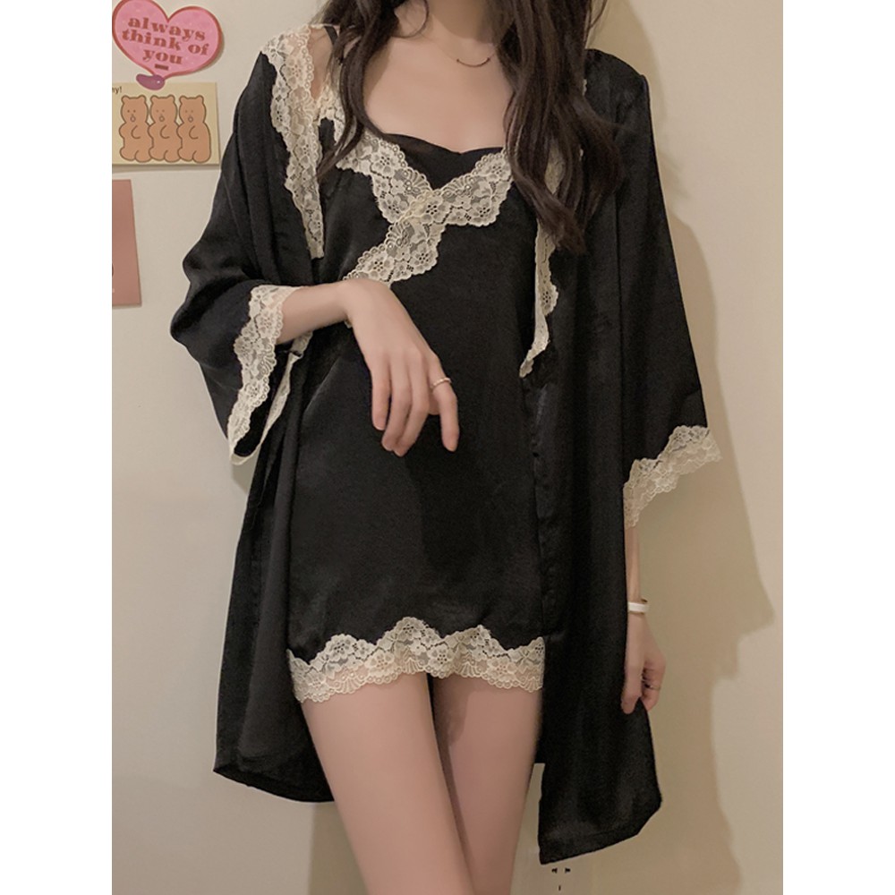 Váy ngủ ren đen Hàn Quốc siêu sexy gợi cảm
