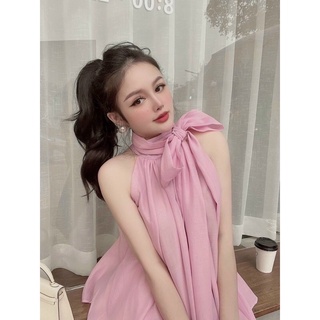 SET ÁO DÂY CỘT CỔ YẾM