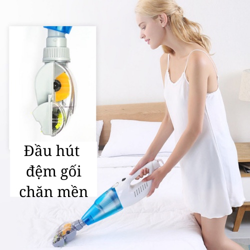 Máy hút bụi có dây đa năng đời mới 2in1 Hanfuren  hút bụi sàn nhà sofa kẽ cửa - Bảo Hành 12 Tháng