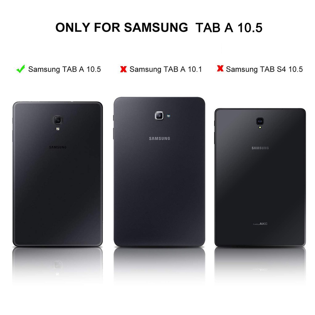 Bao Da Máy Tính Bảng Tích Hợp Bàn Phím Bluetooth Không Dây Cho Samsung Galaxy Tab A 10.5 2018 Sm-t590 T595 T597