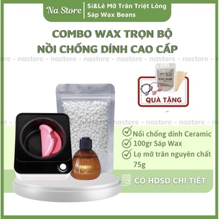 COMBO WAX LÔNG NỒI CHỐNG DÍNH CAO CẤP CERAMIC