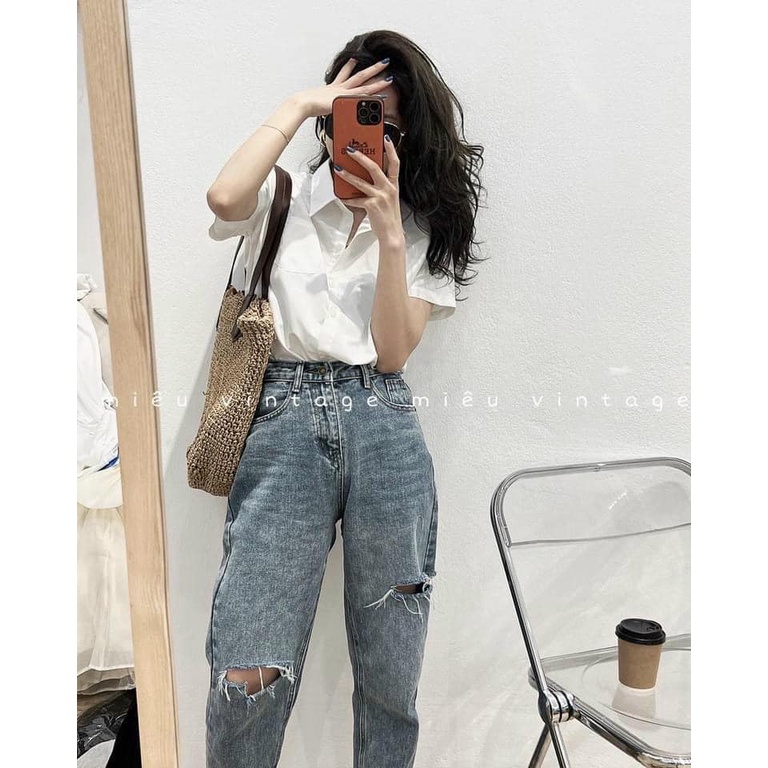 QUẦN jeans boy xanh rách 233 (kèm ảnh thật và video)
