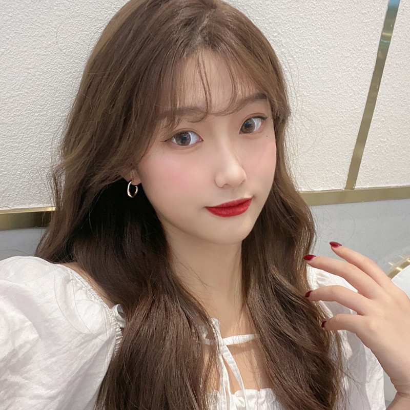 Bông Tai Chữ c Bằng Bạc Phong Cách Hàn Quốc Đơn Giản