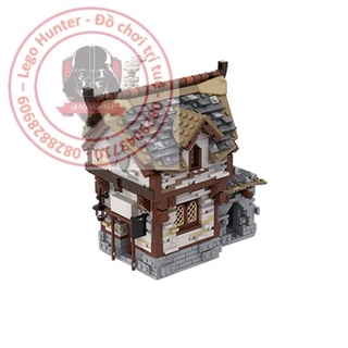 Lego moc 66338 Medieval House bộ lắp ráp ngôi nhà mái ngói thời trung cổ