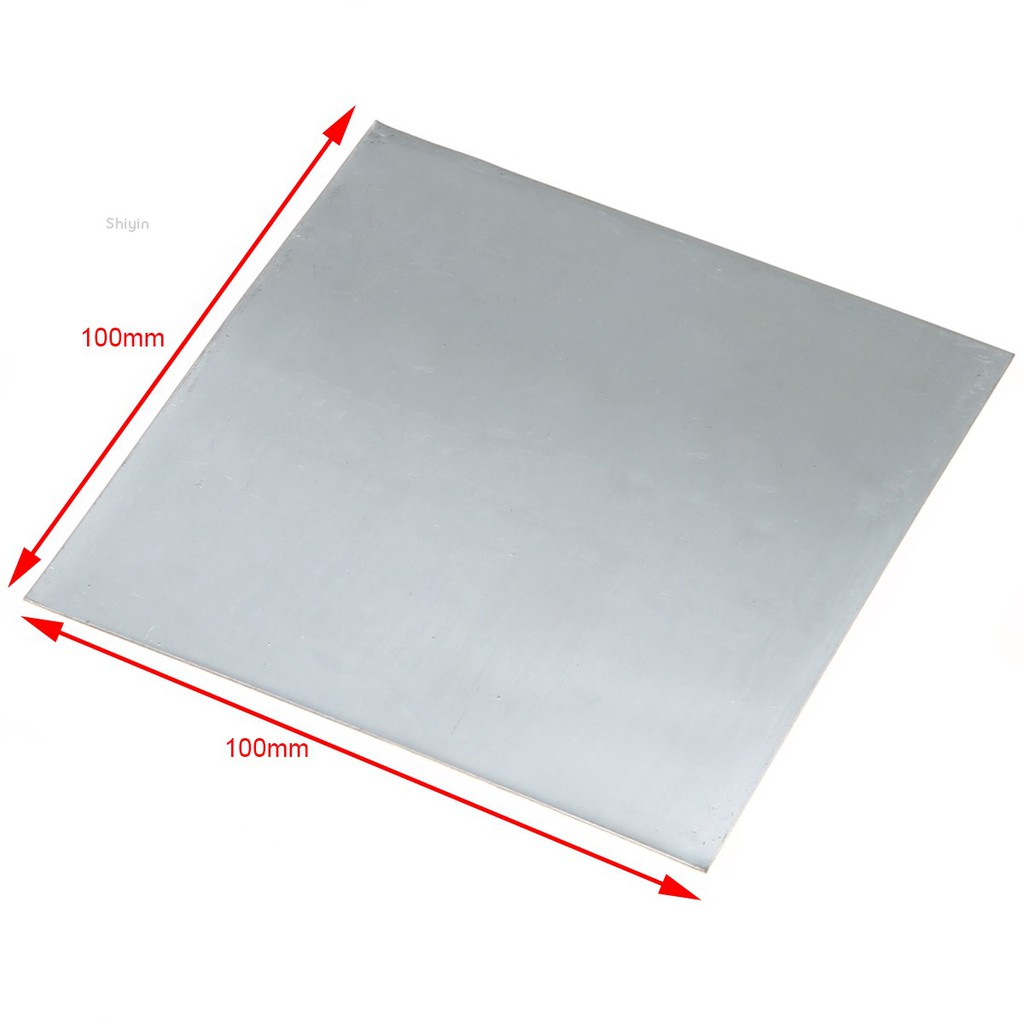 1 Tấm Hợp Kim Kẽm Nguyên Chất 100mm * 100mm * 0.2mm Độ Tinh Khiết Cao 99.9% Dùng Trong Phòng Thí Nghiệm