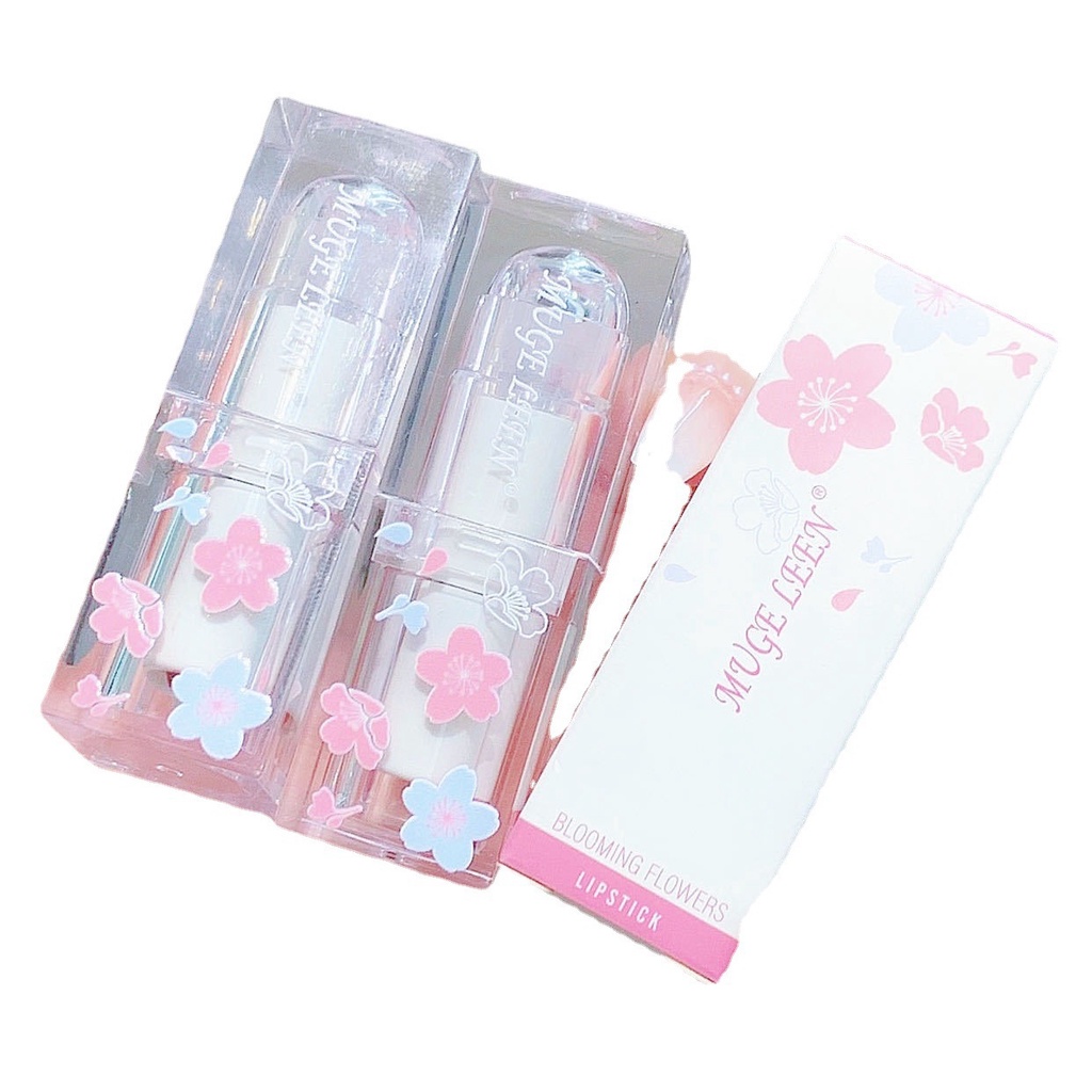 Son Môi Màu Nhung Lì Trong Suốt Lâu Trôi Không Dính Ly Thiết Kế Vỏ Hình Viên Đá Phong Cách Retro