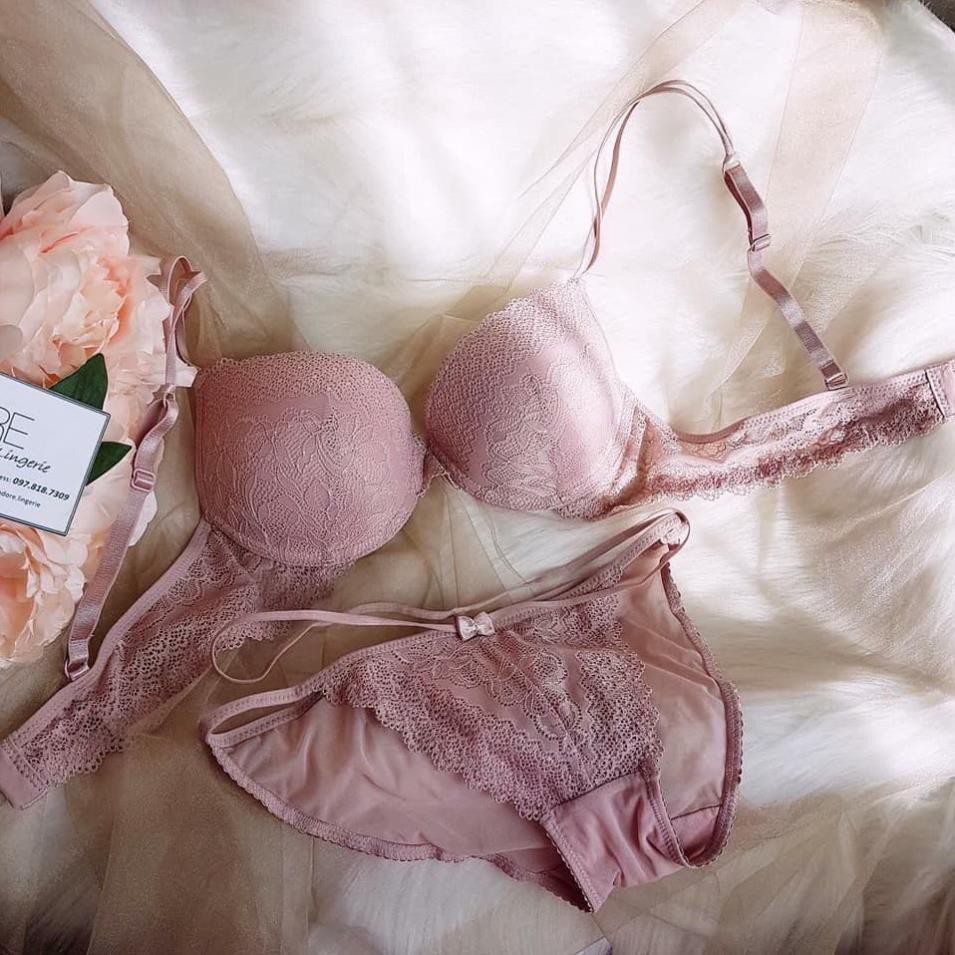 Bộ đồ lót Vic ren quần dây có gọng đệm nâng ngữ - BL
