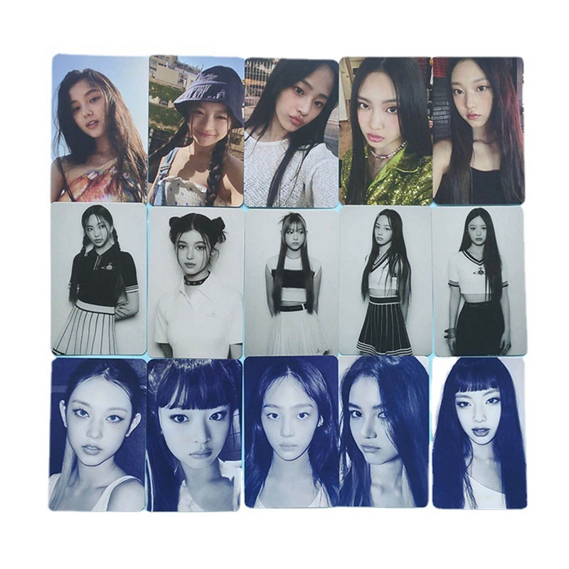 Set 5 Tấm Ảnh Thẻ Sưu Tầm Các Thành Viên Nhóm Nhạc Kpop Newjeens