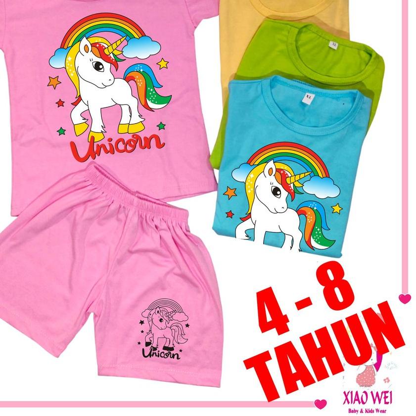♢ Bộ Đồ Hình Kỳ Lân Dễ Thương Xinh Xắn Cho Bé 4-8 Tuổi ✯