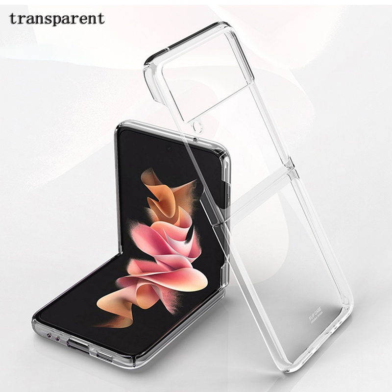 Ốp Điện Thoại Cứng Trong Suốt Mạ Điện Sang Trọng Cho Samsung Galaxy Z Flip 4 5G Galaxy Z Flip 3