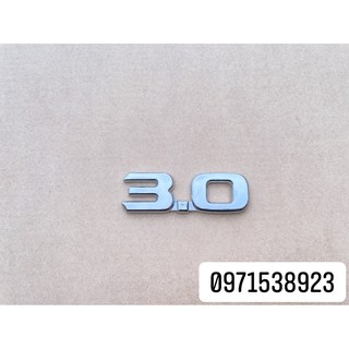 logo chữ 3.0 dán thân xe