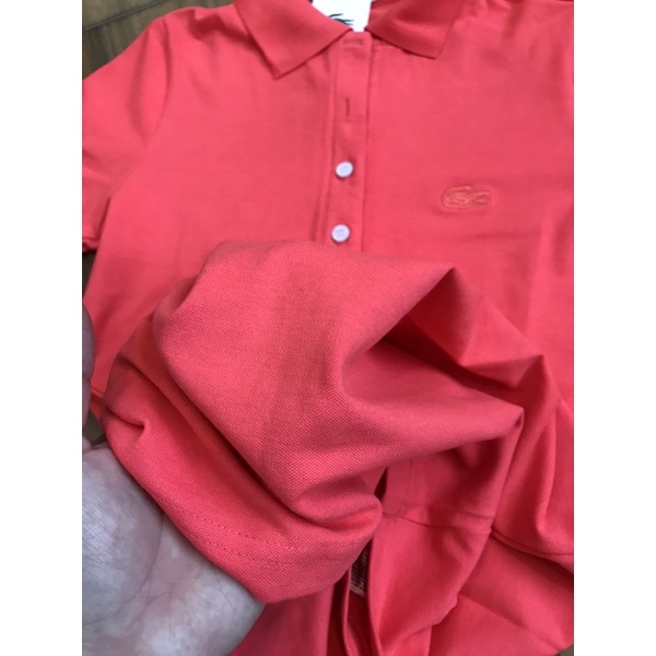 Đầm thun polo nữ tay ngắn dáng basic trơn nhiều màu-hàng xuất