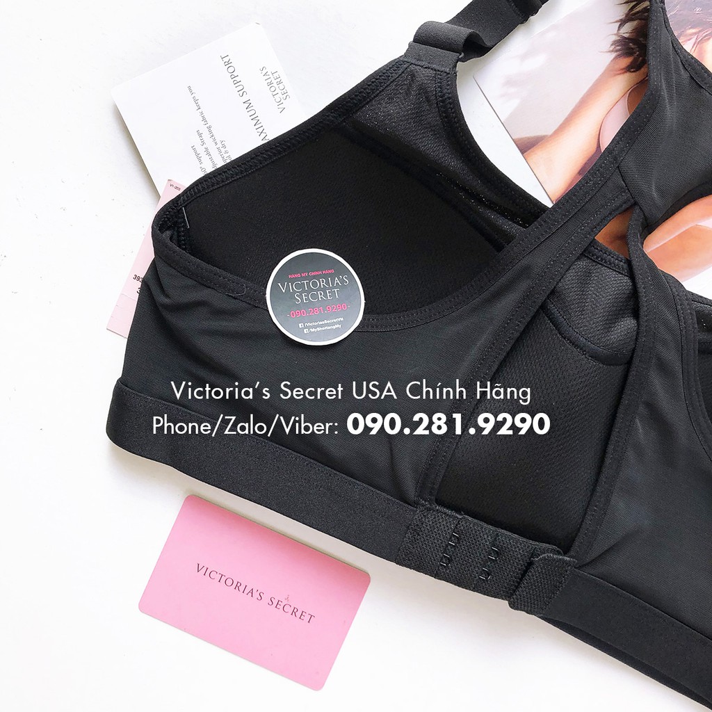 32B/B70 - Áo tập đen Lightweight  mút đệm dòng Max Sport, Lightweight Black - Victoria's Secret