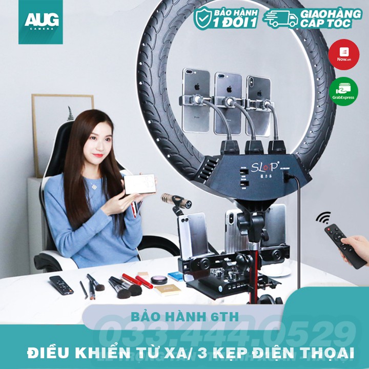 Đèn LiveStream 100w size 56cm - Đèn quay sản phẩm -Đèn quay tiktok - Đèn Ringlight - AUG CAMERA