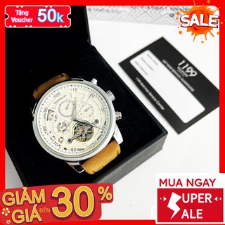 Dong ho nam - đồng hồ nam dây da handmade chống xước chống nước chuẩn chất liệu thép không gỉ 1175 - 1199 watches