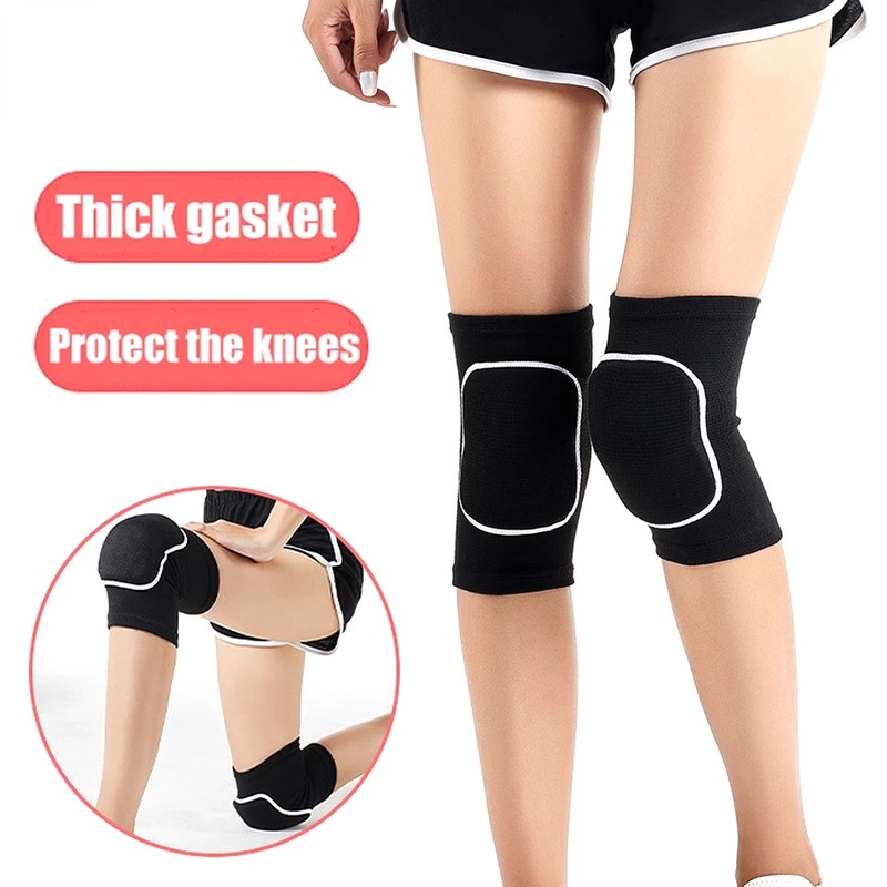 1 Cặp Đệm Đầu Gối Bằng Xốp Co Giãn Hỗ Trợ Đầu Gối Khi Chơi Thể Thao/Nhảy Múa