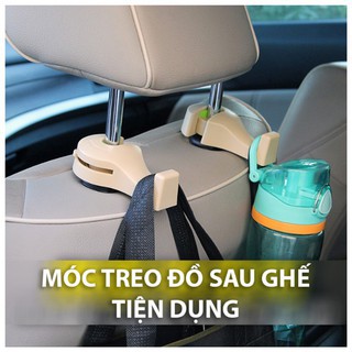 Bộ 2 móc treo đồ sau ghế trên ô tô⚡️LOẠI 1⚡️ Bộ 2 móc treo đồ chất liệu nhựa ABS cao cấp, chắc chắn, độ bền cao