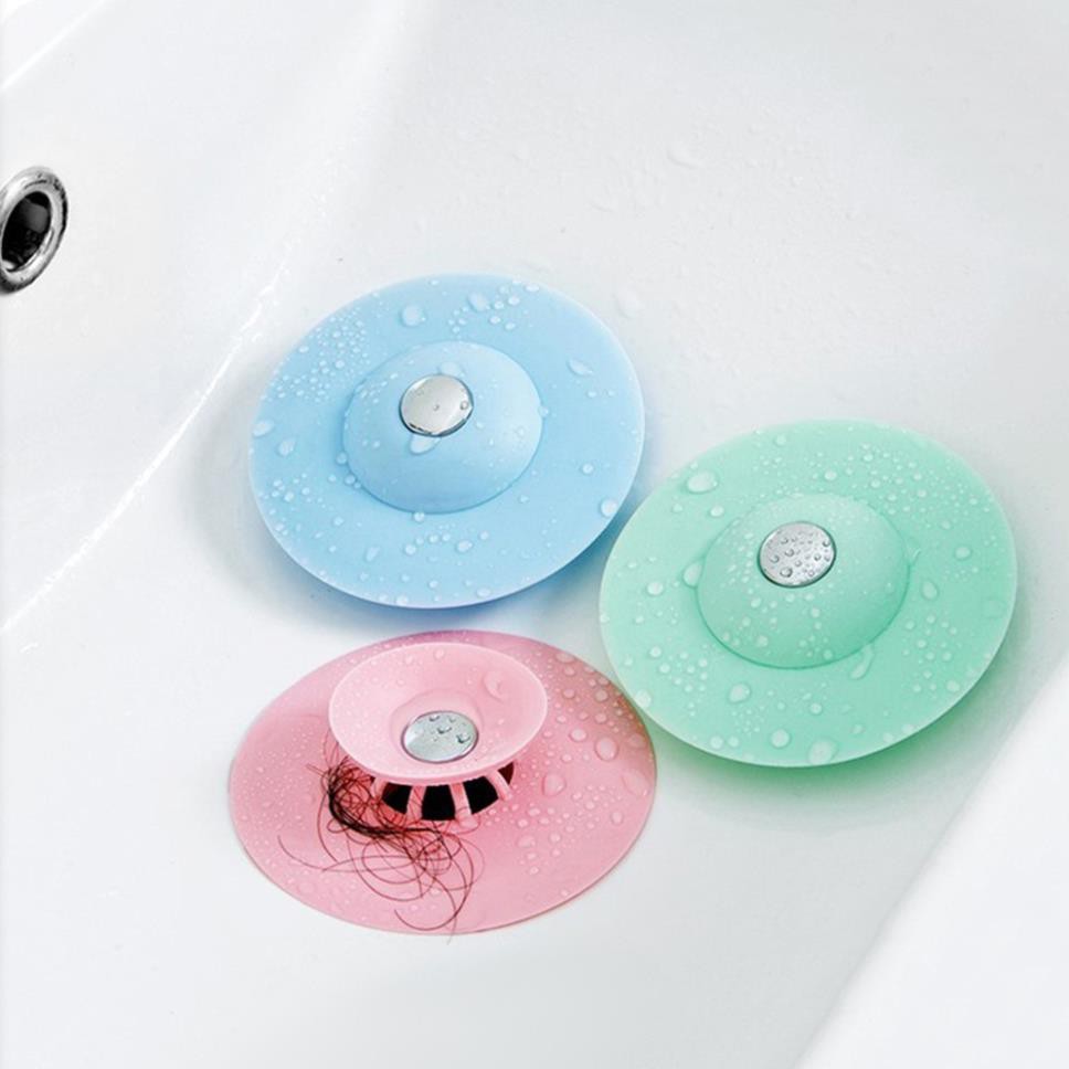 Chặn Rác chậu Rửa chén Bát lavabo ống thoát nước nhà tắm Bật Mở Thông Minh Ngăn Mùi Bồn Tắm B040 LOVIDA