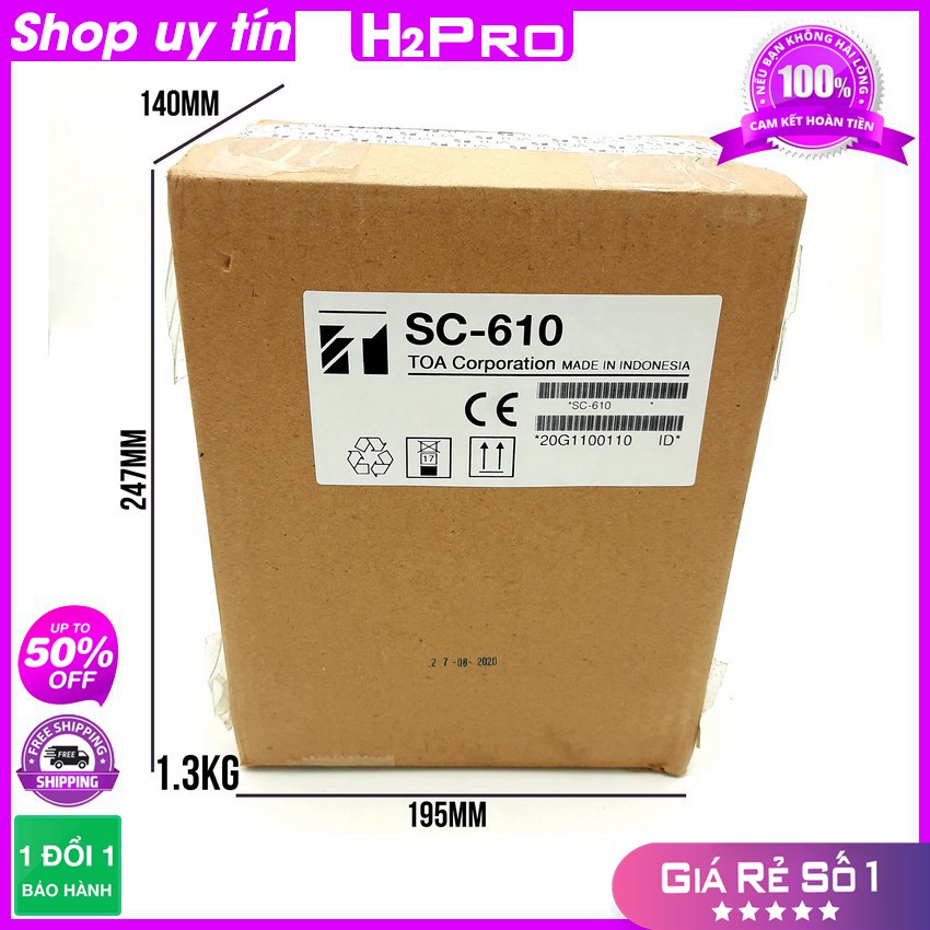 [RẺ VÔ ĐỊCH] Loa Nén Phóng Thanh TOA SC-610 10W H2Pro Chính hãng, Loa phóng thanh Toa Trở Kháng Thấp