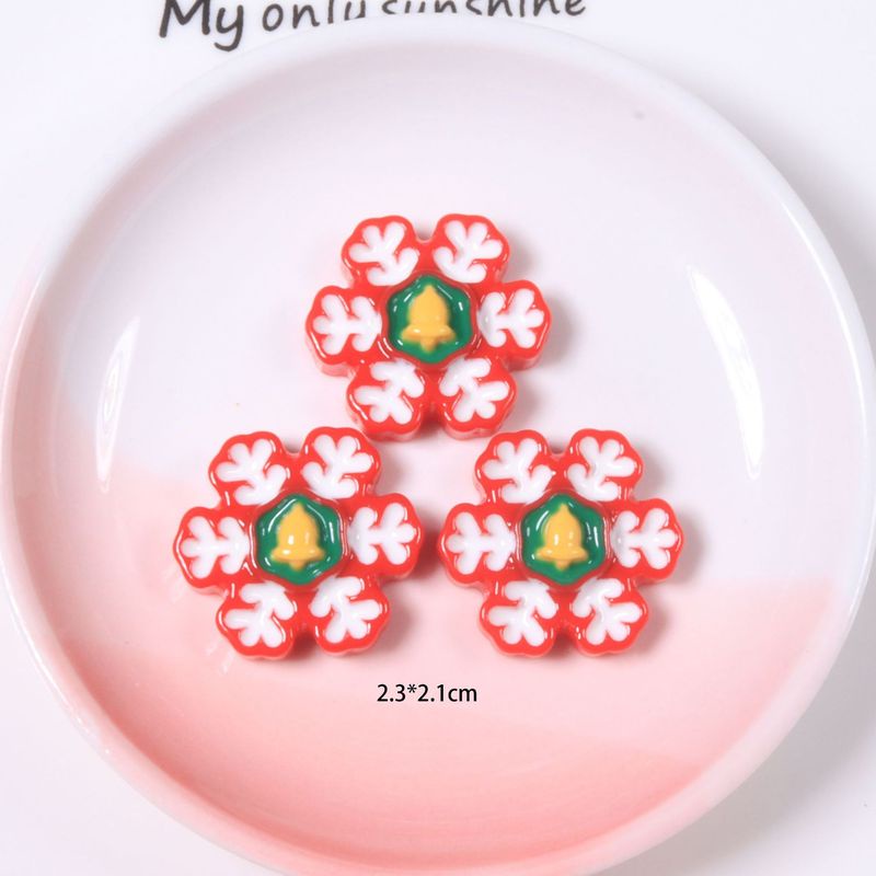 Set 10 Kẹp Tóc Nhựa Màu Sắc Tươi Sáng Phong Cách Giáng Sinh