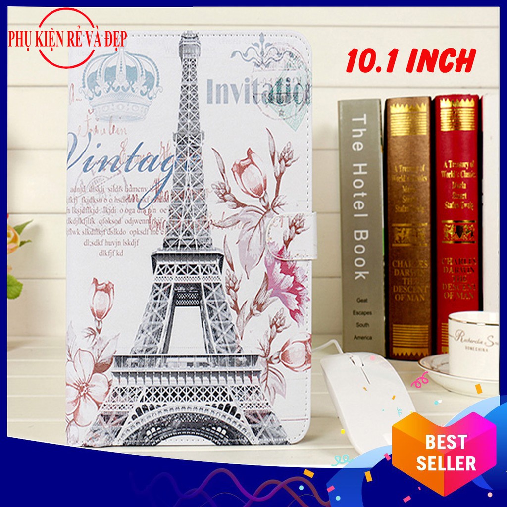 Combo Bao da bàn phím có chuột + lót chuột cho điện thoại, máy tính bảng đến 10.1inch