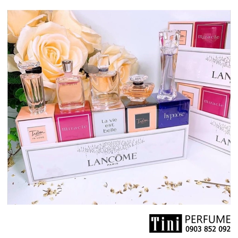 Set nước hoa Lancome 5 chai mini có hộp chính hãng giá sỉ | Thế Giới Skin Care