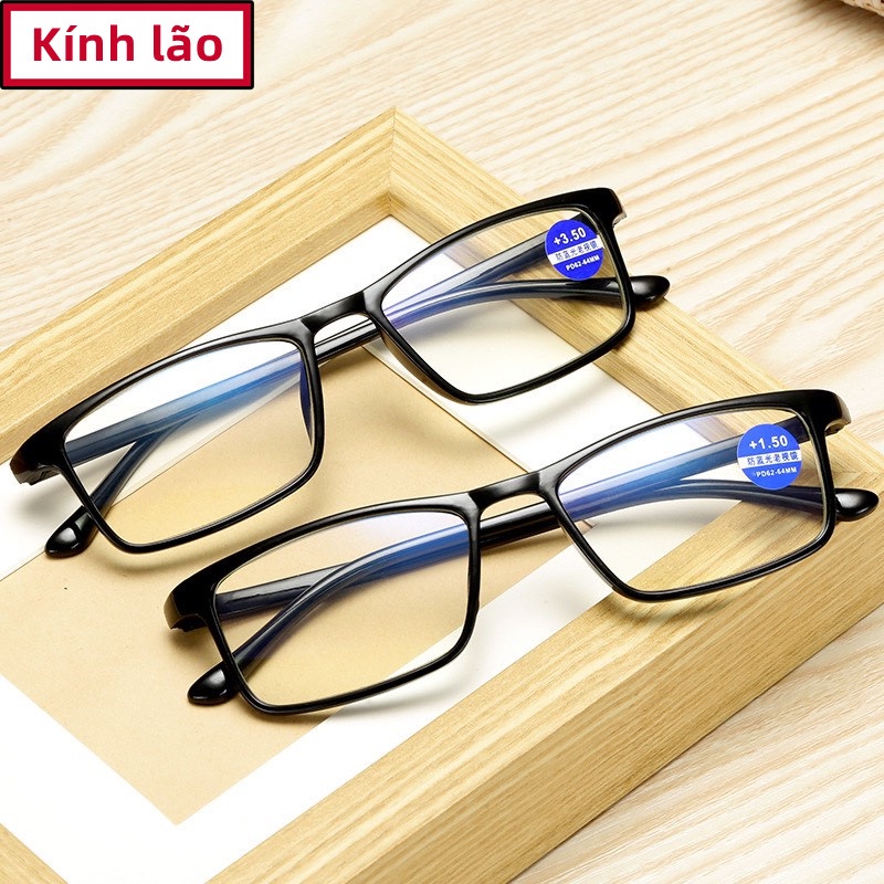 Kính Đọc Sách full gọng thời trang HD TR90, siêu mỏng, tròng chống ánh sáng xanh cực xịn mã H3019
