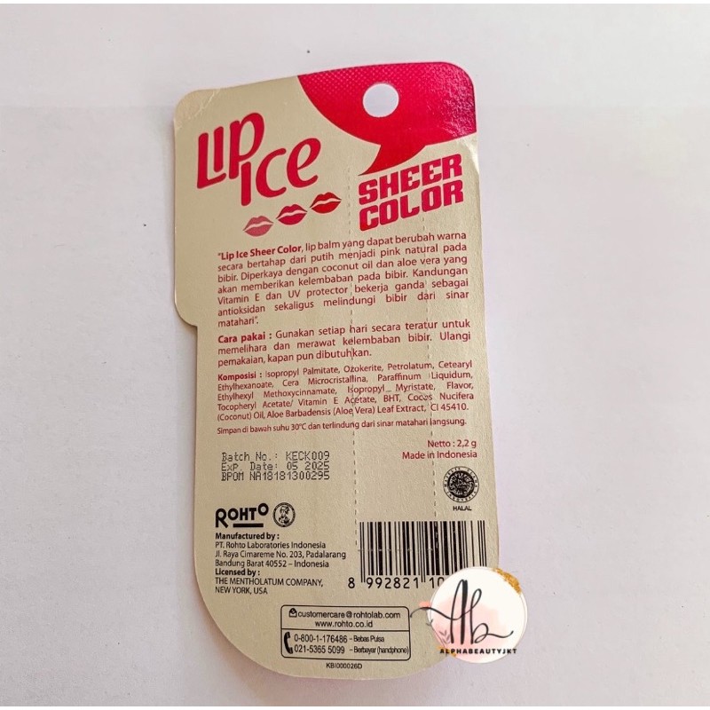 (Hàng Mới Về) Son Bóng Màu Dâu Tây - Ice Ice Ice Color Màu Sắc | BigBuy360 - bigbuy360.vn