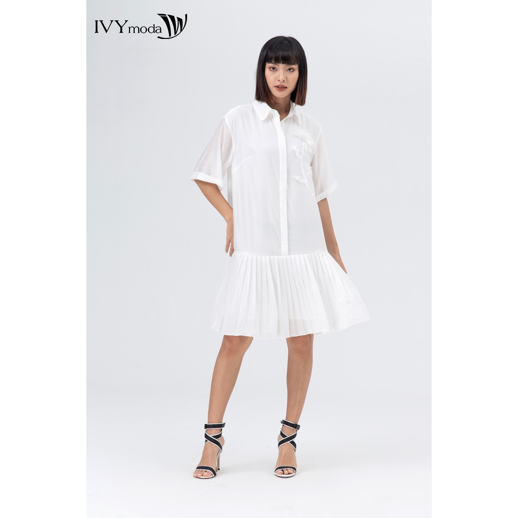 IVY moda Đầm 2 lớp xòe MS 48B8058